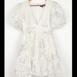 All I Ever Need White Floral Mini Skater Dress